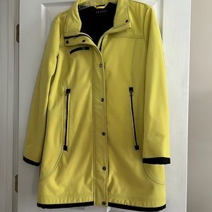 Tribal lined weather proof jacket. Size M.  Yellow with black trim.